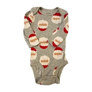 Carter's Festive Santa Print Baby Bodysuit